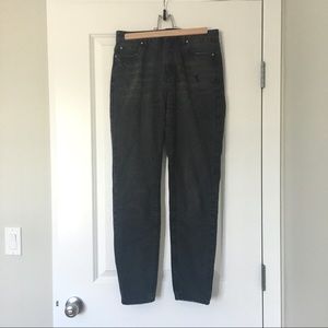 Grey-black mom jeans